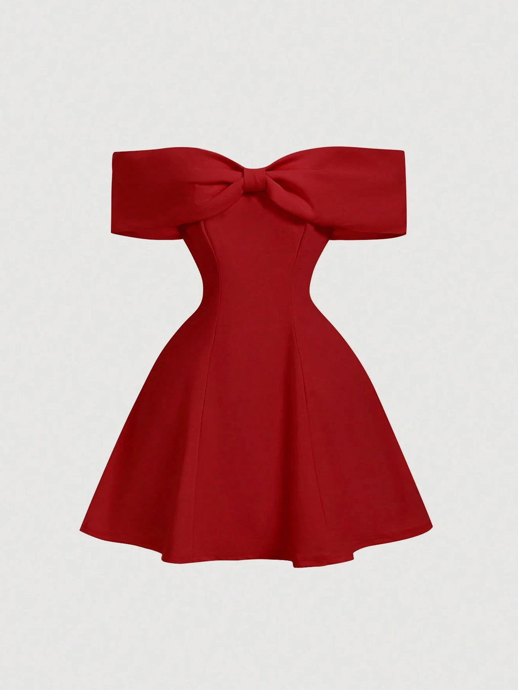 Women's Romantic Off Shoulder Bow Tie Dress, Slim Fit Elegant Dress For Christmas Birthday Dating Graduation Season