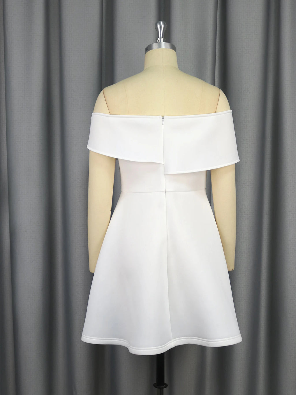 AOMEI Short Princess Strapless Summer Dress Flower Girls Club White a Line Mini Bridesmaid Dresses Sweet