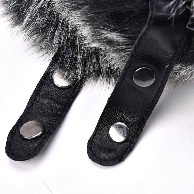 Wholesale Winter Real Leather Bomber Hats for Men Thick Russia Ushanka Trapper Caps Warm Genuine Fox Fur Hunting Caps Ski Hat