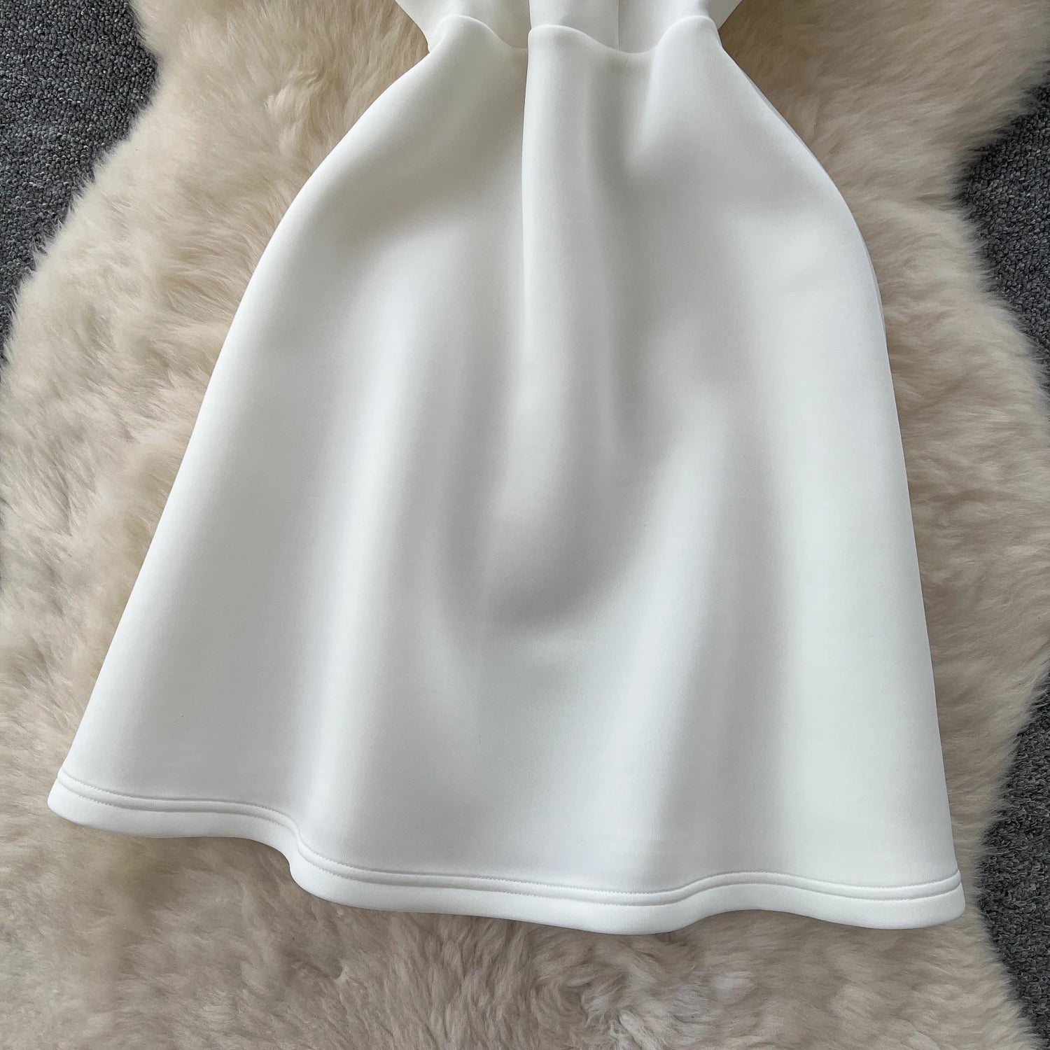 Summer Strapless Tunic Casual Midi Dress For Women Sleeveless Empire 3D Lace Vestidos