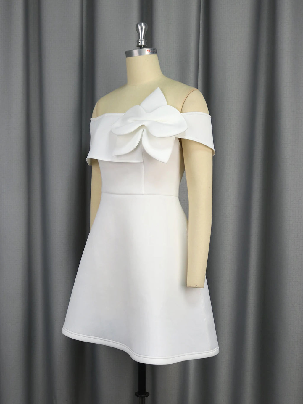 AOMEI Short Princess Strapless Summer Dress Flower Girls Club White a Line Mini Bridesmaid Dresses Sweet