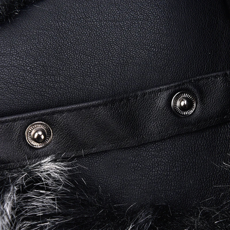 Winter Classic Real Raccoon Fur Russian Earflap Hat Real Leather Trapper Men Russian Ushanka Natural Fox Winter Fur Hats