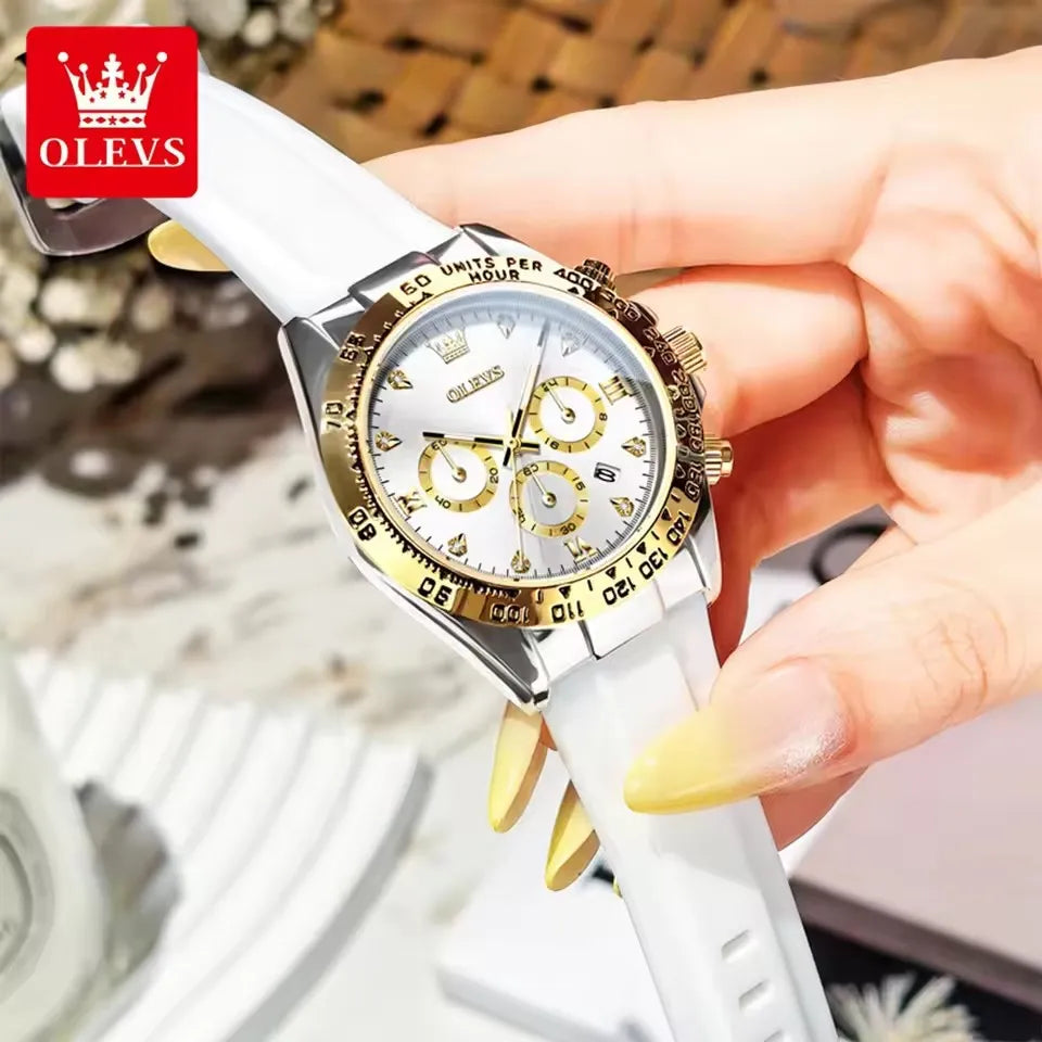 OLEVS 5618 Simple Original Waterproof Elegant Ladies Calendar Luxury Quartz Watch Women Hand Clock Top Brand Woman Watches