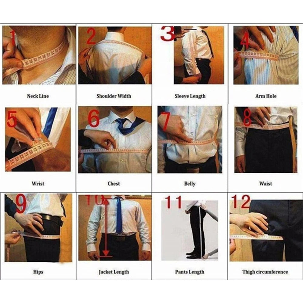 Brilliant Beaded Crystals Men Suits Attire Long Customized Single Breasted Jacket Vest Pants 3 Piece Set Groom Wedding Tuxedos
