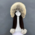 Janefur Luxury Real Raccoon Fur Russian Earflap Hat Women Winter Classic Style Pom Pom Natural Fox Fur Hats