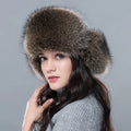 Fashion Fur Winter Bomber Hats Women Men Real Raccoon Fur Earflap Snow Cap Ski Hat Ushanka Trapper Hat for Men