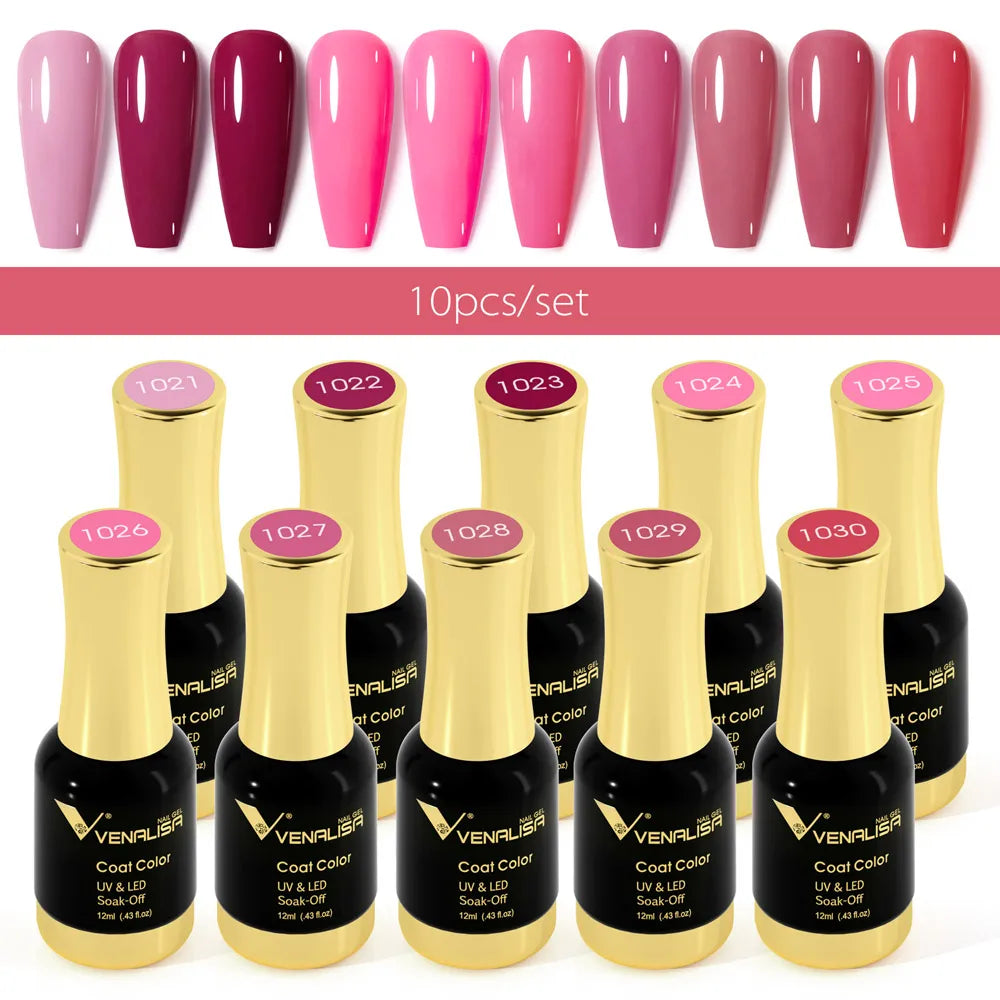 120pcs*12ml VENALISA Gel Varnish Whole Set Nail Salon Used Gel Polish Kits Luxury Color Palette Shining Glitter Starry Soak Off