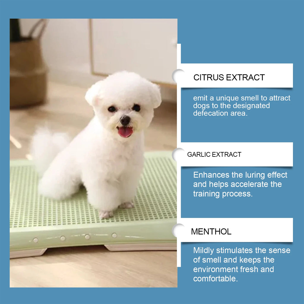 YEGBONG 50ml Pet Potty Training Spray with Gentle Attractant Scent Hypoallergenic Non Irritating Formula for Dogs and Cats