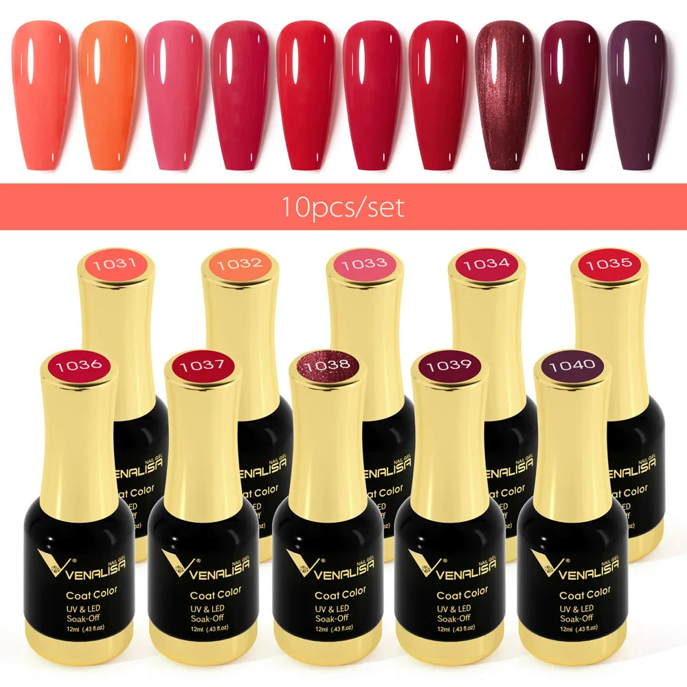 120pcs*12ml VENALISA Gel Varnish Whole Set Nail Salon Used Gel Polish Kits Luxury Color Palette Shining Glitter Starry Soak Off