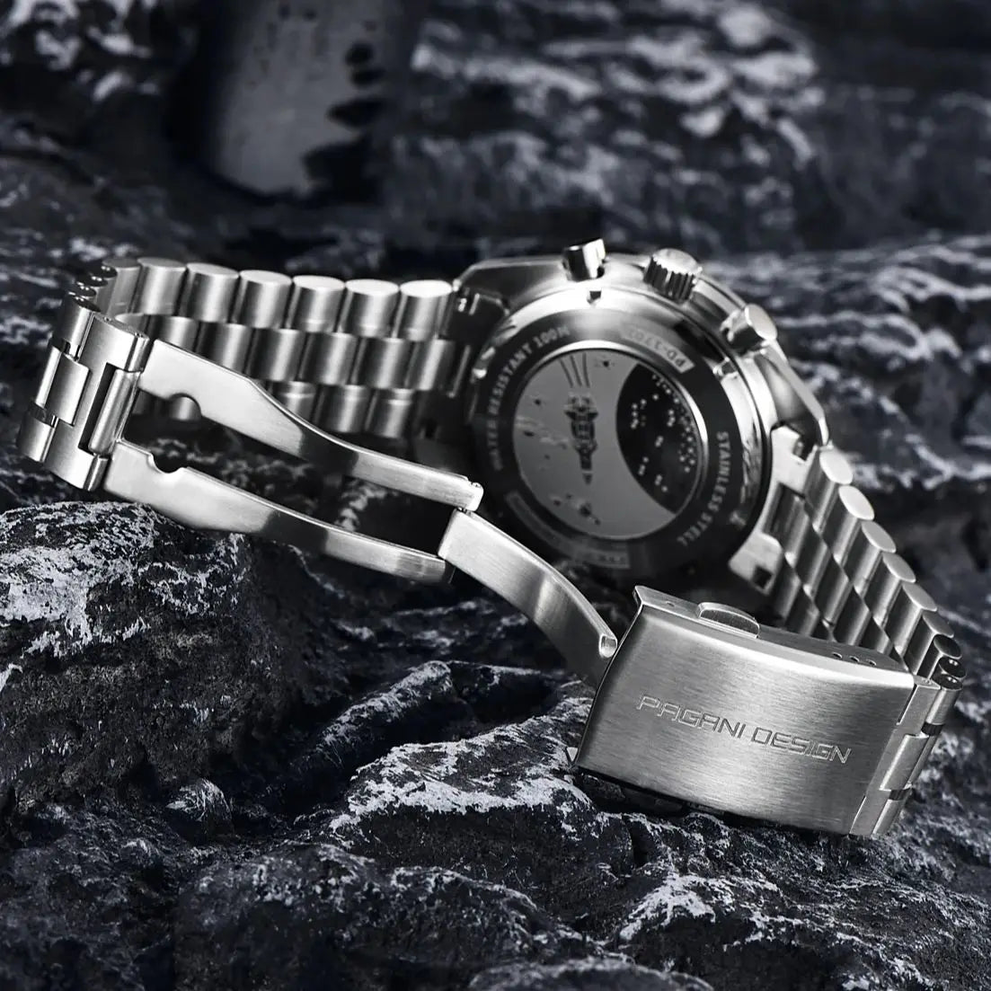 PAGANI DESIGN New Retro Watch Luxury Moon Quartz Watches For Men Stainless steel Luminous waterproof Sport Chronograph Man 2025