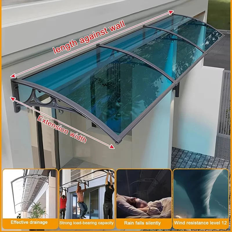 Alloy Parking Custom Villa Car Awning Canopy  Outdoor Car Carport Metal Garage Exterior Sunshade for Aluminium Custom Cars Shed