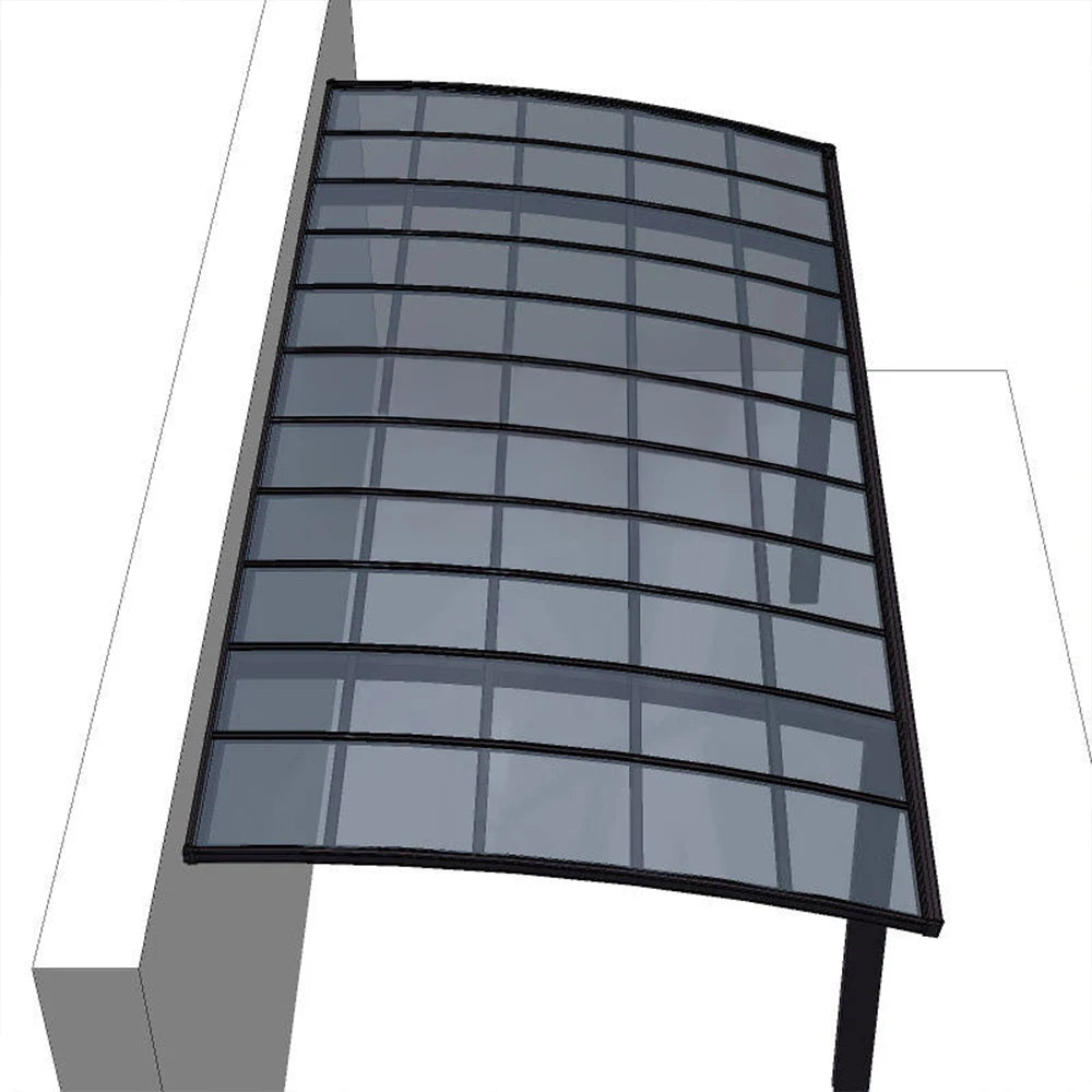Luxury Carport with Aluminum Alloy Frame Windproof & Waterproof Polycarbonate Canopy for Car Parking for Patio Use