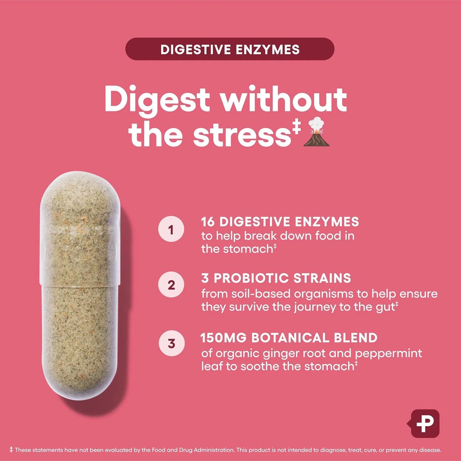 Digestive Enzymes - Multi Enzymes, Bromelain, Organic Prebiotics & Probiotics for Digestive Health & Gut Health