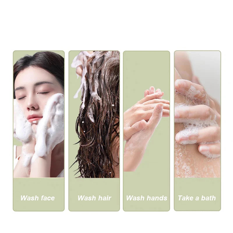 Handmade Lanolin Facial Soap Brighten Face Wash Soothing Facial Cleanser Moisturizing Oil Control Exfoliating Body Bathing Soap