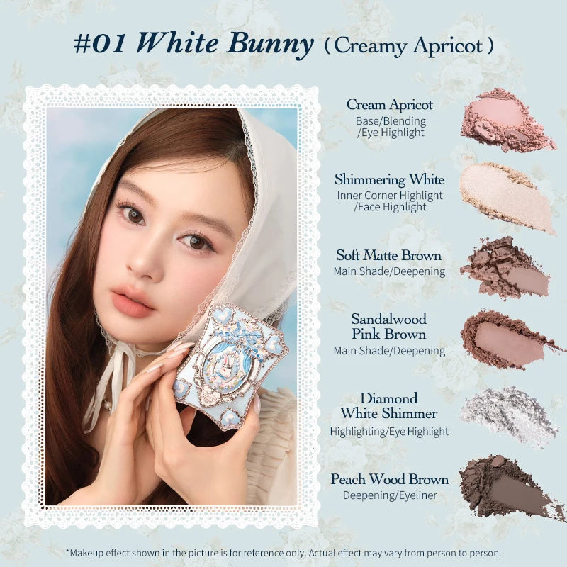 [NEW]Flower Knows Bunny Garden Collection 6-Color Makeup Palette