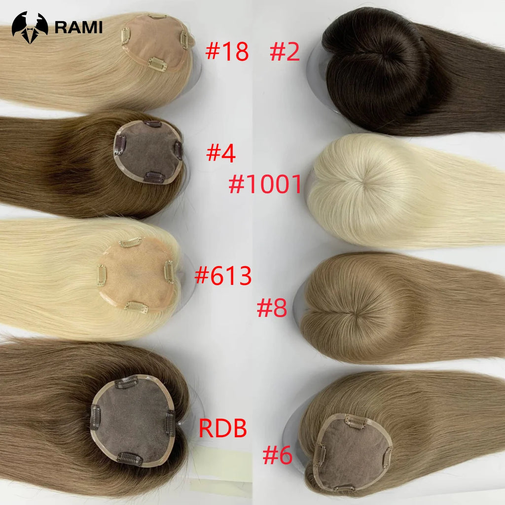 High-End Virgin Hair Topper | Monofilament Base | Dense Coverage | No Shedding | Custom Color & Size Options