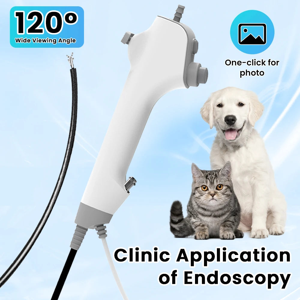 Disposable ENT Veterinary Endoscope Camera Multi-function Flexible Urology Endoscopy Cystoscope For Animal Pet Surgical
