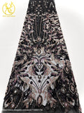 Green Luxury Precious French Handmade Heavy Beaded Lace Fabric High End African Nigerian Sequin Lace Wedding Party Dresses