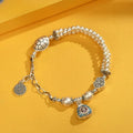 Original New Style Pure Silver 999 Fujia Hand Silver Necklace Ethnic Style Gift For Girlfriend Girlfriends' Gift