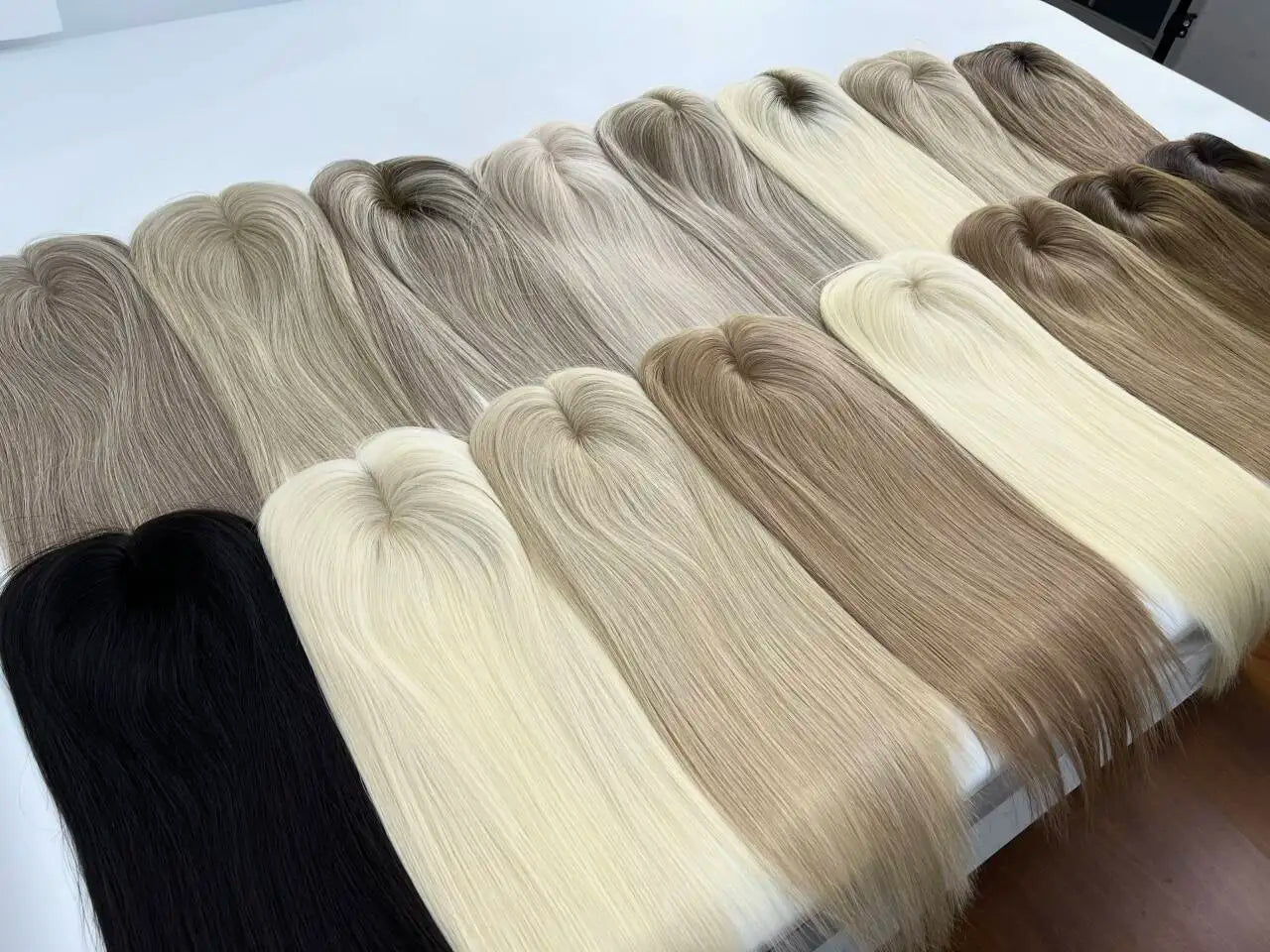 Premium High-Density Topper | Virgin Human Hair | Monofilament Base | No Short Hair | Wide Color & Size Range