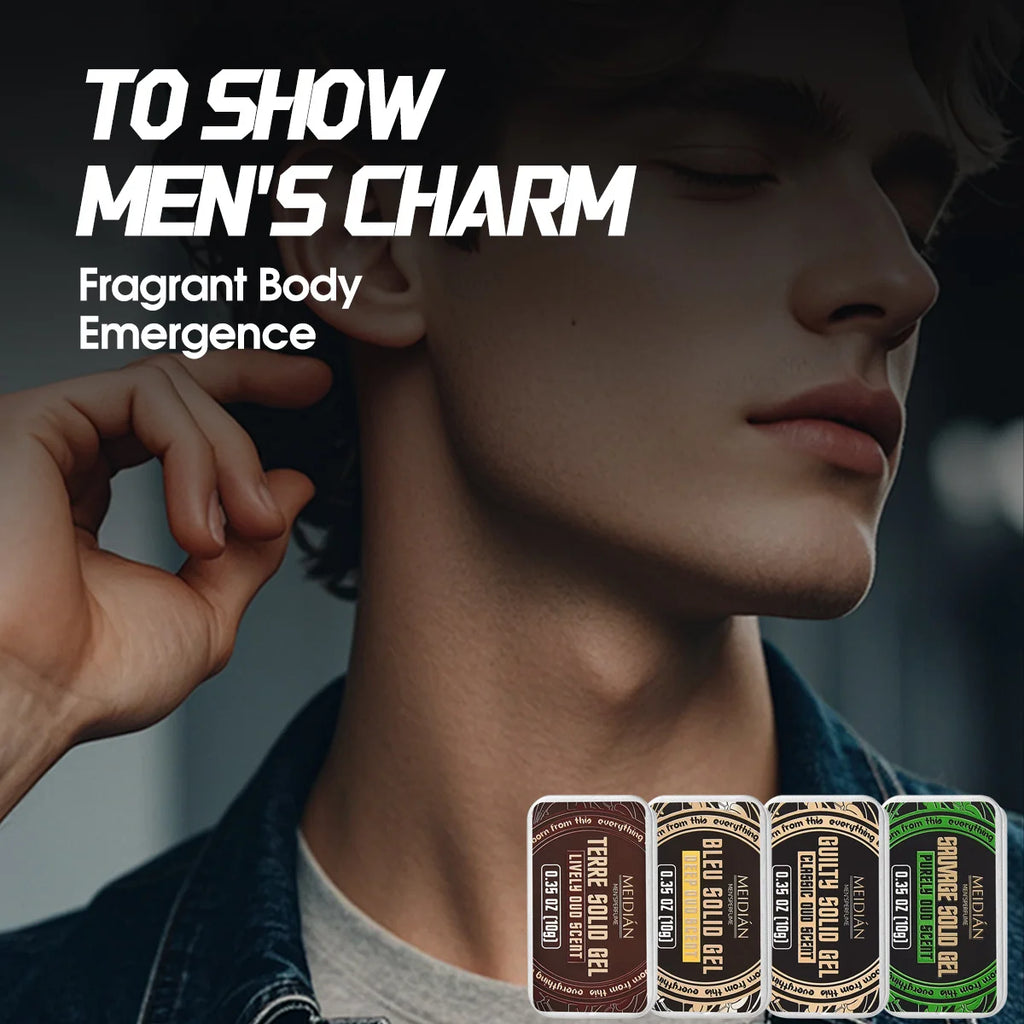 Perfume set, which can be applied on the wrist and neck, fresh smell, men's and women's portable refreshing solid perfume