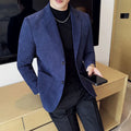 Corduroy suits are high-end, fashionable, cool and versatile. They are suitable for casual banquets, shopping, traveling, autumn