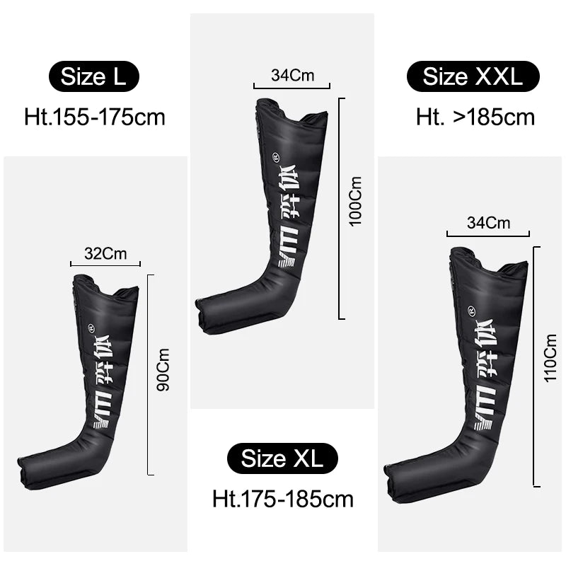 YITI Pressure Therapy Leg Compression Boot Foot Muscle Massager Full-Body Lymphatic Drainage Therapy Machine 8 Chambers