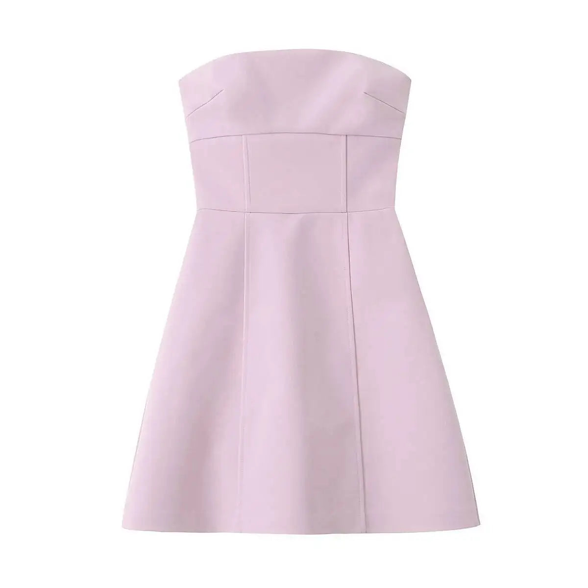 2024 summer new European and American style women's fashionable hottie style bow-detailed tube top short dress WAP2