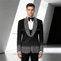 Exclusive Men's Suit For Wedding Rhinestone Beaded Groom Blazers Custom Made Man Catwalk Style Tuxedo Attire trajes para hombre