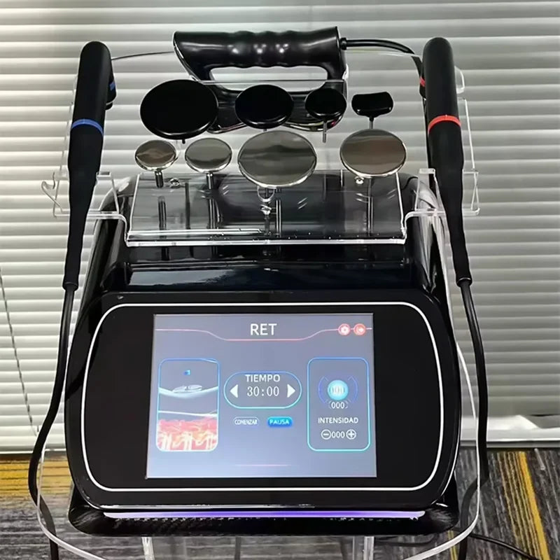 3 in 1 448KHZ RF Tecar Therapy RET CET Diathermy Body Sliming Machine Pain Relief Skin Tightening INDIBA Deep Care 2025