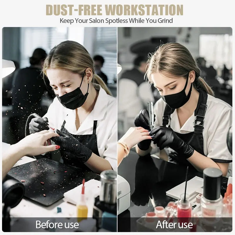 New Design 2-in-1 240W Electric Buit-in Dust Extractor Nail Drilling Tool for Manicure Pedicure Salon