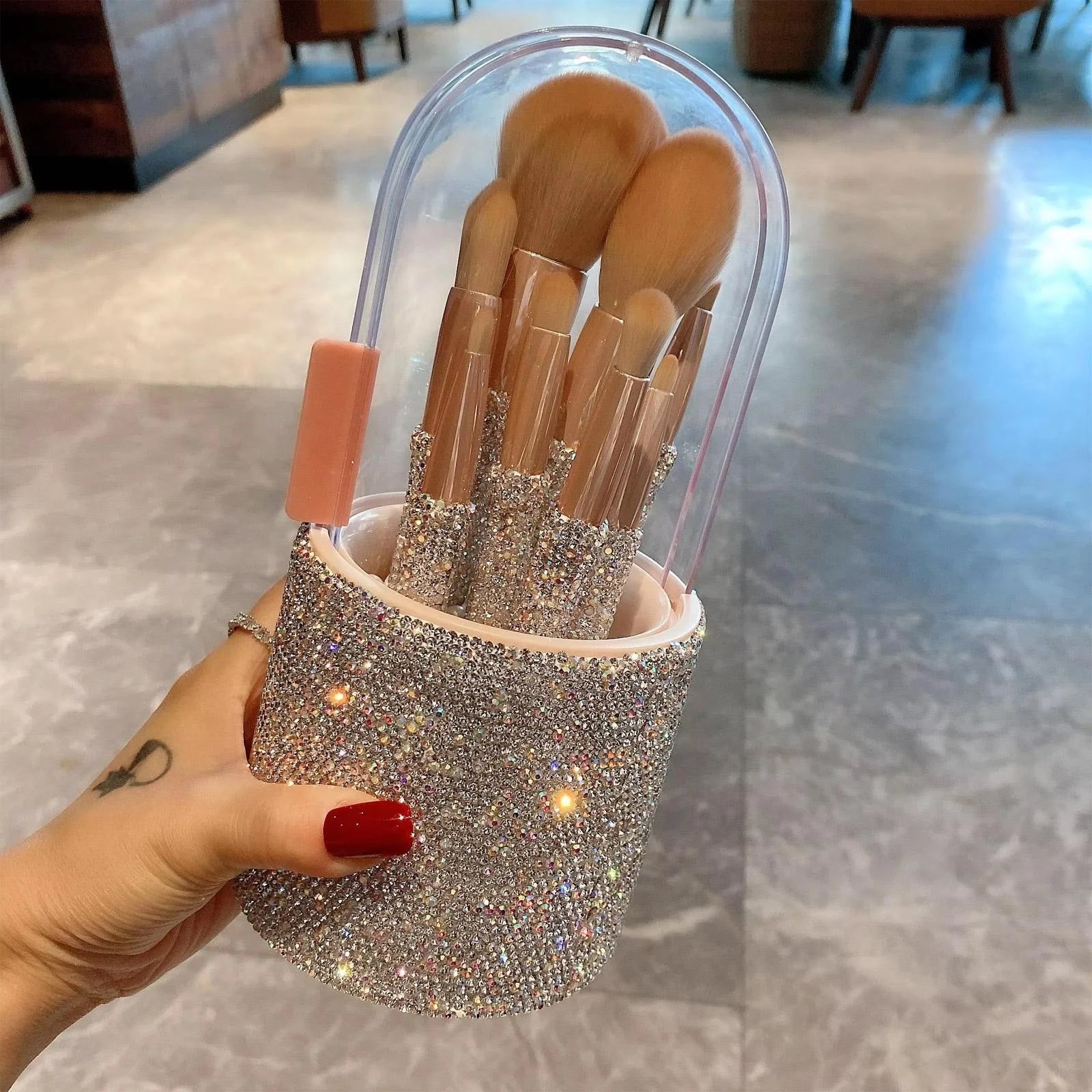 8pcs Professional Synthetic Makeup Brushes Set Powder Concealer Eyeshadow Cosmetic Brush Tools