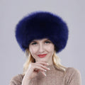 New Real fox fur hat Women winter genuine ethnic style mongolian hat Girls outdoor warm ear protection 100% real fox fur hat