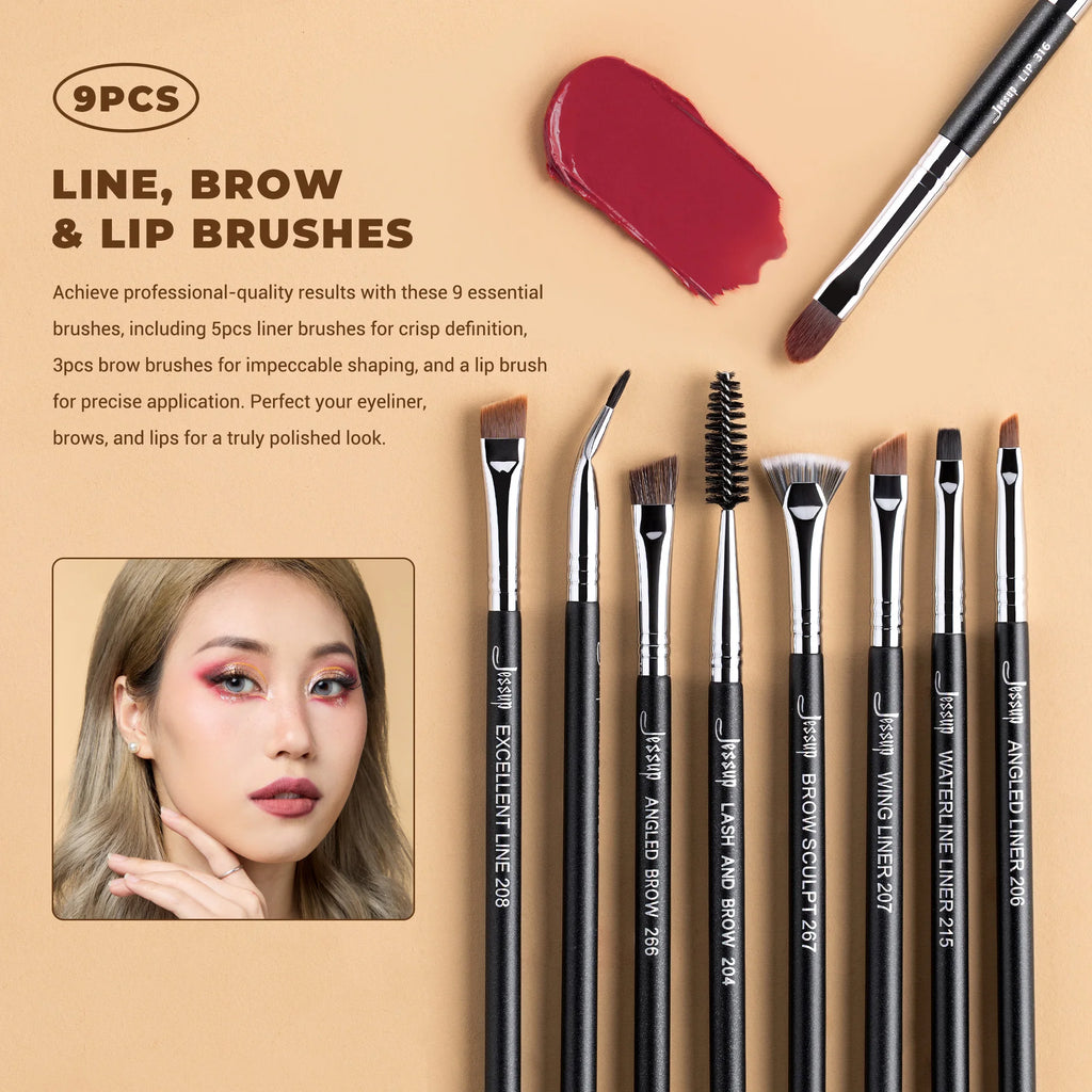 Jessup Professional Makeup Brushes Set 35pcs, Synthetic Foundation Contour Powder Eyeshadow Line Brow Lip Brush Eyebrow T342