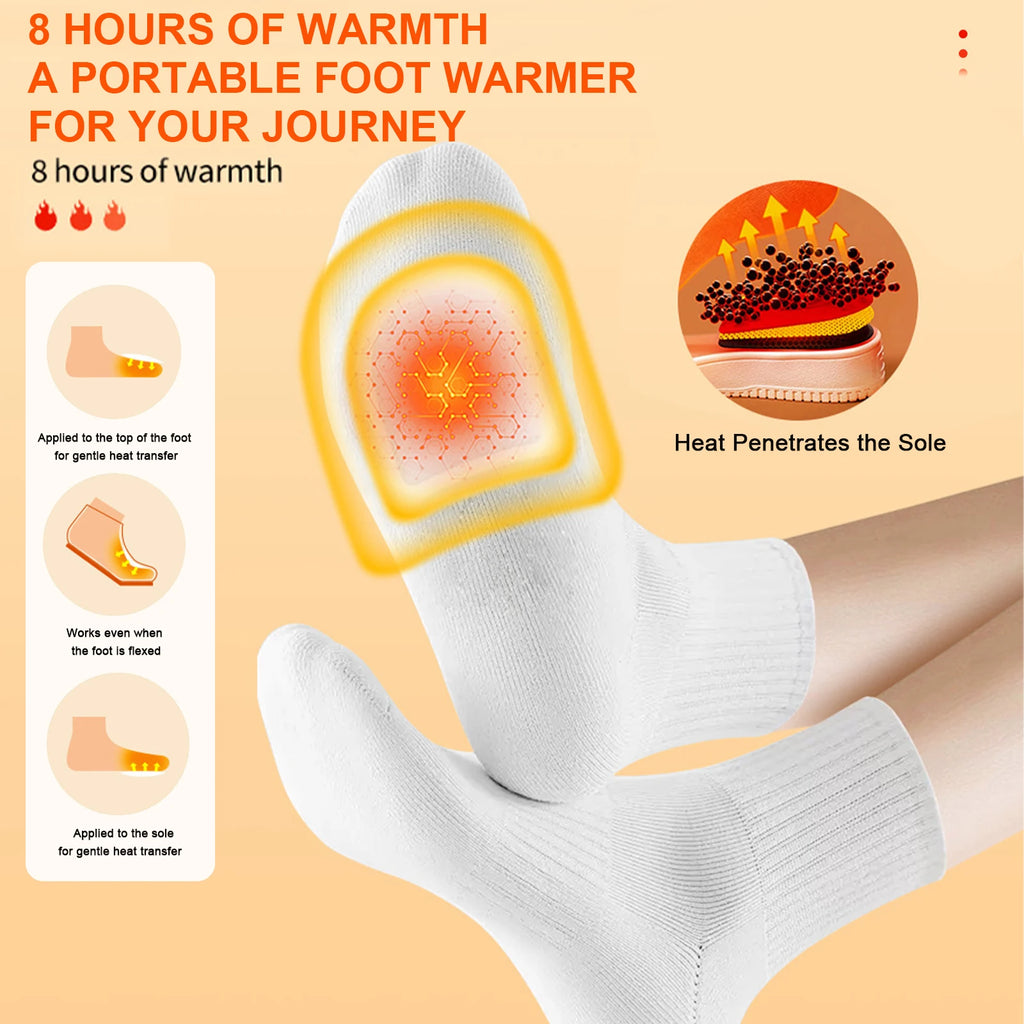 20 Pair Toe Warmers Up To 8 Hours of Heat Foot Warmers Easily Apply with Adhesive Disposable Feet Warmers for Cold Weather