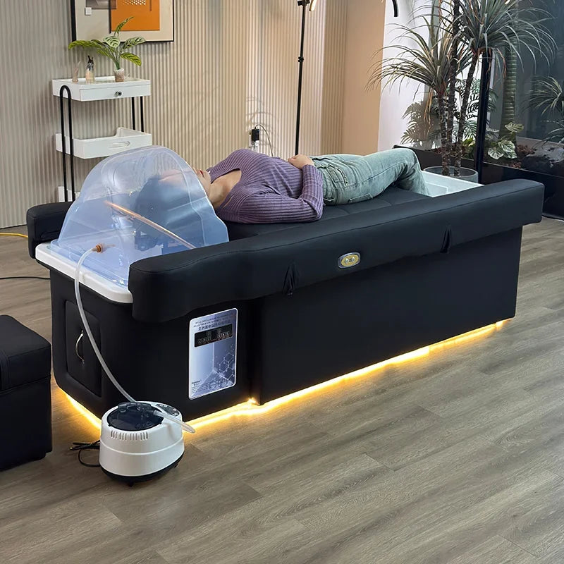 Modern beauty salon Back lift hair washing massage head Foot Spa Pedicure Shampoo Bed