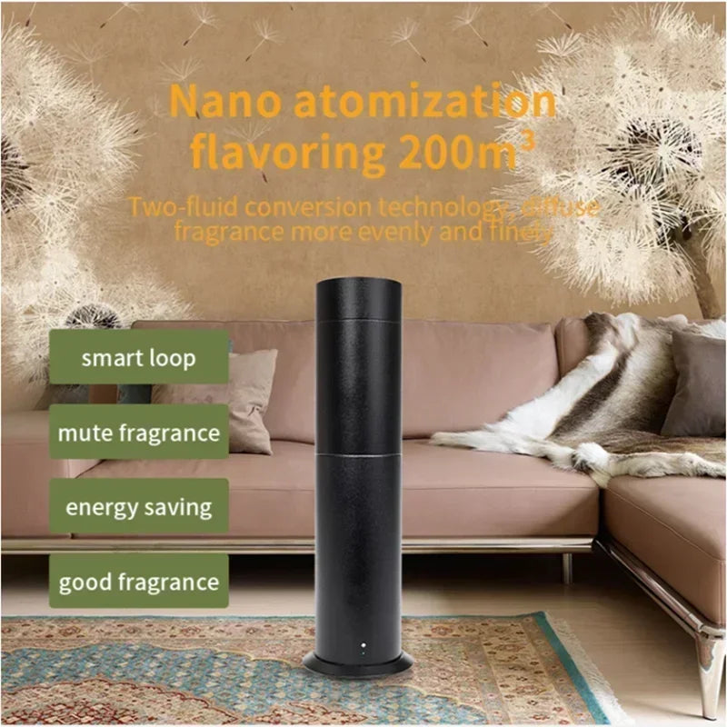 Aluminum Alloy Home Aroma Diffuser Room Fragrance Perfume Air Freshener Scent Diffuser Machine 200ML Essential Oil Capacity
