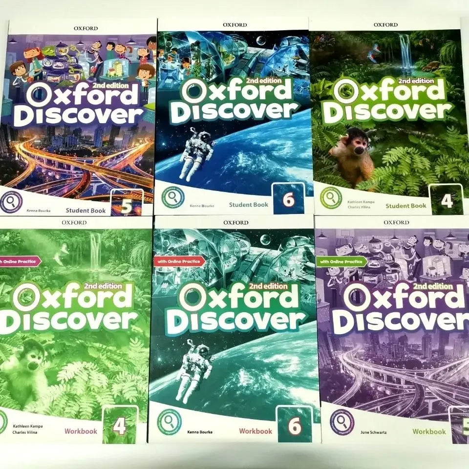 2 books Oxford Discover 2nd Edition Level 1 Student Book and Workbook Young Learners English Children Age 7-16 Years Old