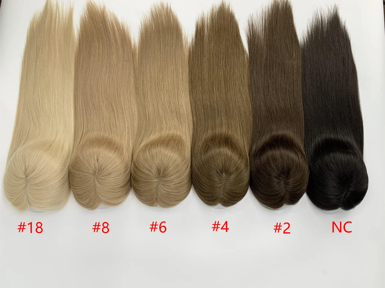 Premium High-Density Topper | Virgin Human Hair | Monofilament Base | No Short Hair | Wide Color & Size Range