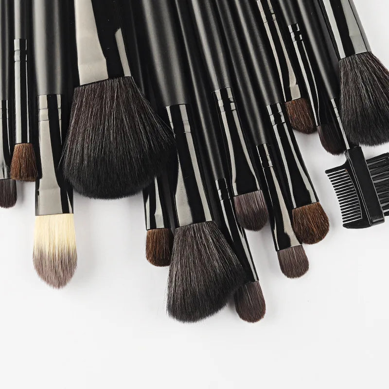 24 makeup brushes full set premium synthetic hair super soft professional grade cosmetics application tools eyebrow brush