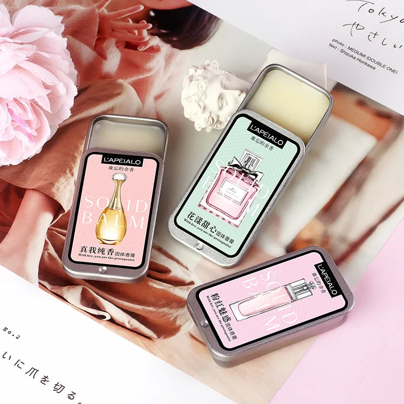 Woman Body Pheromone Perfume Solid Balm Long Lasting Fragranc Light Fragranc Portable Solid Perfume Balm