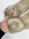 High-End Virgin Hair Topper | Monofilament Base | Dense Coverage | No Shedding | Custom Color & Size Options