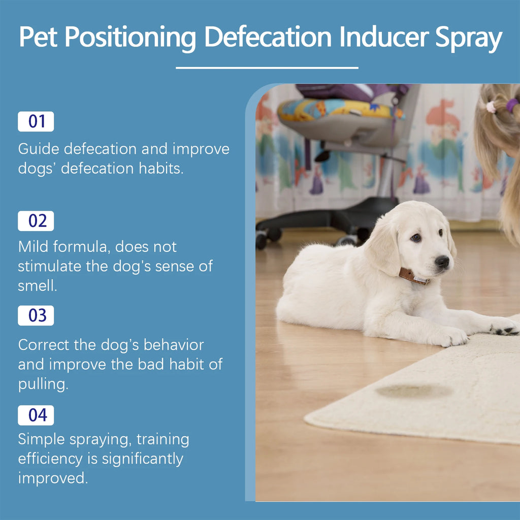 YEGBONG 50ml Pet Potty Training Spray with Gentle Attractant Scent Hypoallergenic Non Irritating Formula for Dogs and Cats