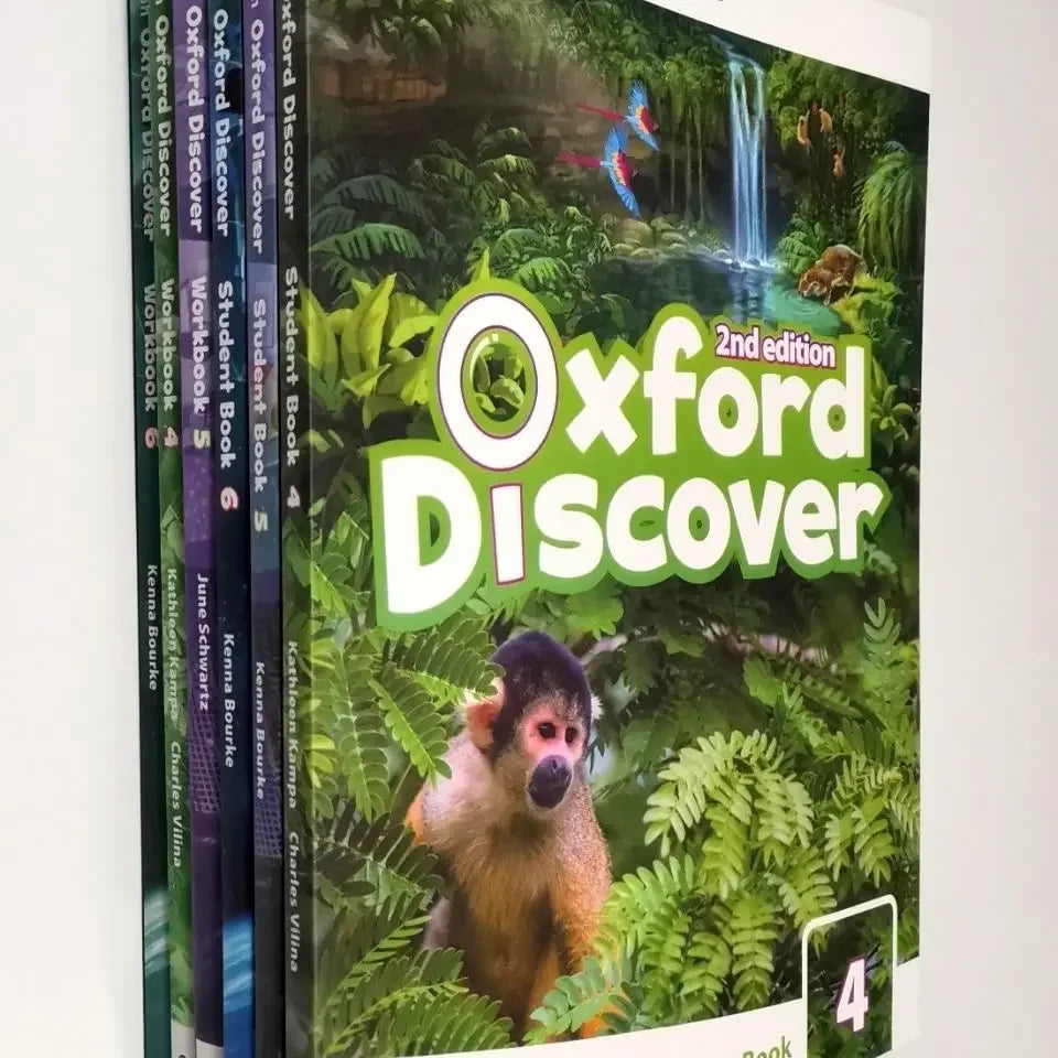2 books Oxford Discover 2nd Edition Level 1 Student Book and Workbook Young Learners English Children Age 7-16 Years Old