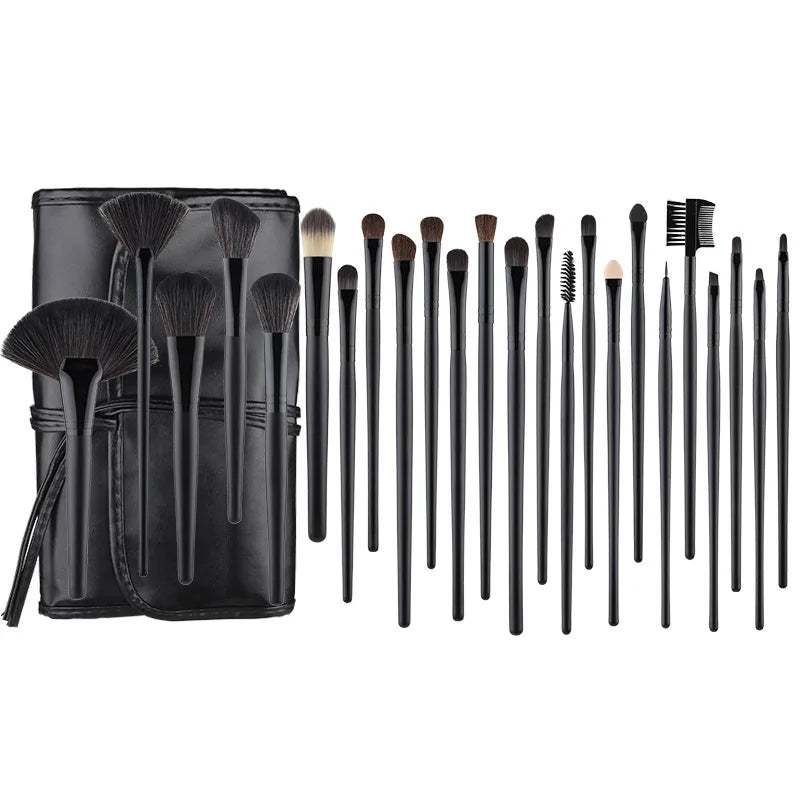 24 makeup brushes full set premium synthetic hair super soft professional grade cosmetics application tools eyebrow brush