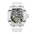 Haofa 1901 Skeleton Automatic Tourbillon Movement Watch For Men Luxury Carbon Fiber Mechanical Tourbillon Sapphire Watch Mens