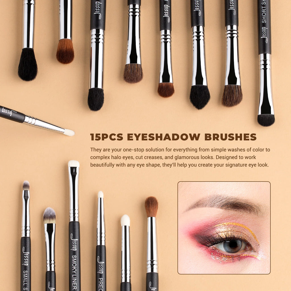 Jessup Professional Makeup Brushes Set 35pcs, Synthetic Foundation Contour Powder Eyeshadow Line Brow Lip Brush Eyebrow T342