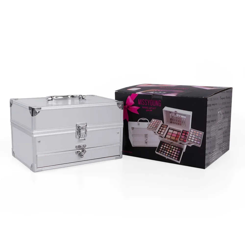 Complete Makeup Kit for Women All in One Set with Face Powder Eyeshadow Palette Lipstick Makeup Brushes