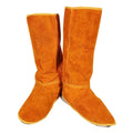 Leather Welding Spats 15'' Shoes Cover Working Tool Protection Welder Feet Cover